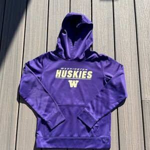 Washington Huskies Sweatshirt Hoodie Youth size 10-12 Purple UW